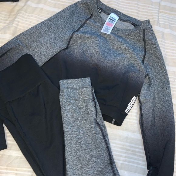 Gymshark Pants - Gymshark Adapt Black Ombré Set